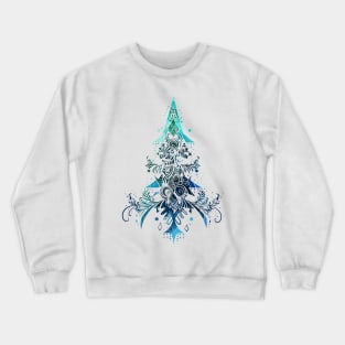 A Christmas tree spirit watercolor Crewneck Sweatshirt